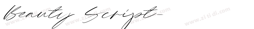 Beauty Script字体转换
